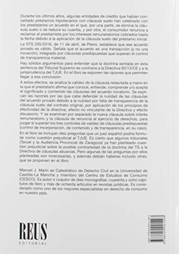 El acuerdo novatorio sobre la cláusula suelo del préstamo hipotecario: Un análisis desde la Directiv