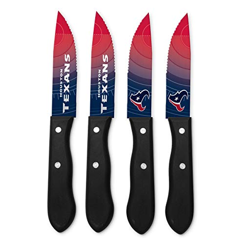  Sports Vault NFL Houston Texans Steak Knive Set 