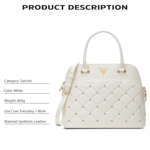 Image of Lavie Signature Women's Stud Elko Satchel Handbag | Satchel Bag for Work | Ladies purse | Stylish Shoulder Bag | Gift For Women
