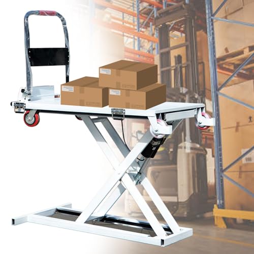 Naturalpowev Hydraulic Lifting Platform, Hydraulic Lift Table Cart, 600lbs Capacity 41