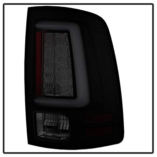 Spyder Auto 5084033 Dodge Ram 1500 09-18/Ram 2500/3500 10-18 Light Bar Led Tail Lights - Incandescent Model Only (Not Compatible With Led Model) - Black Smoke #TOP1