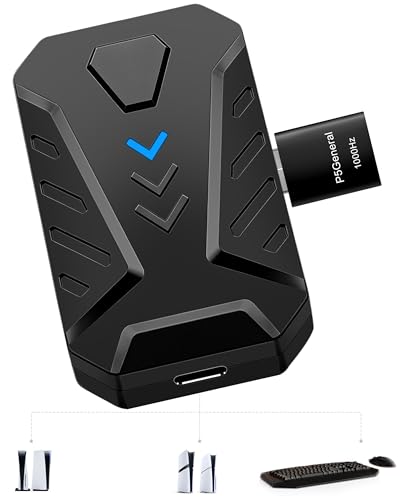 Joso Keyboard and Mouse Adapter for PS5, 1000Hz Ultra-Low...