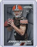 2014 Panini Prizm #287D Johnny Manziel SP/ball at chest; looking left, mouth open - Rookie Year