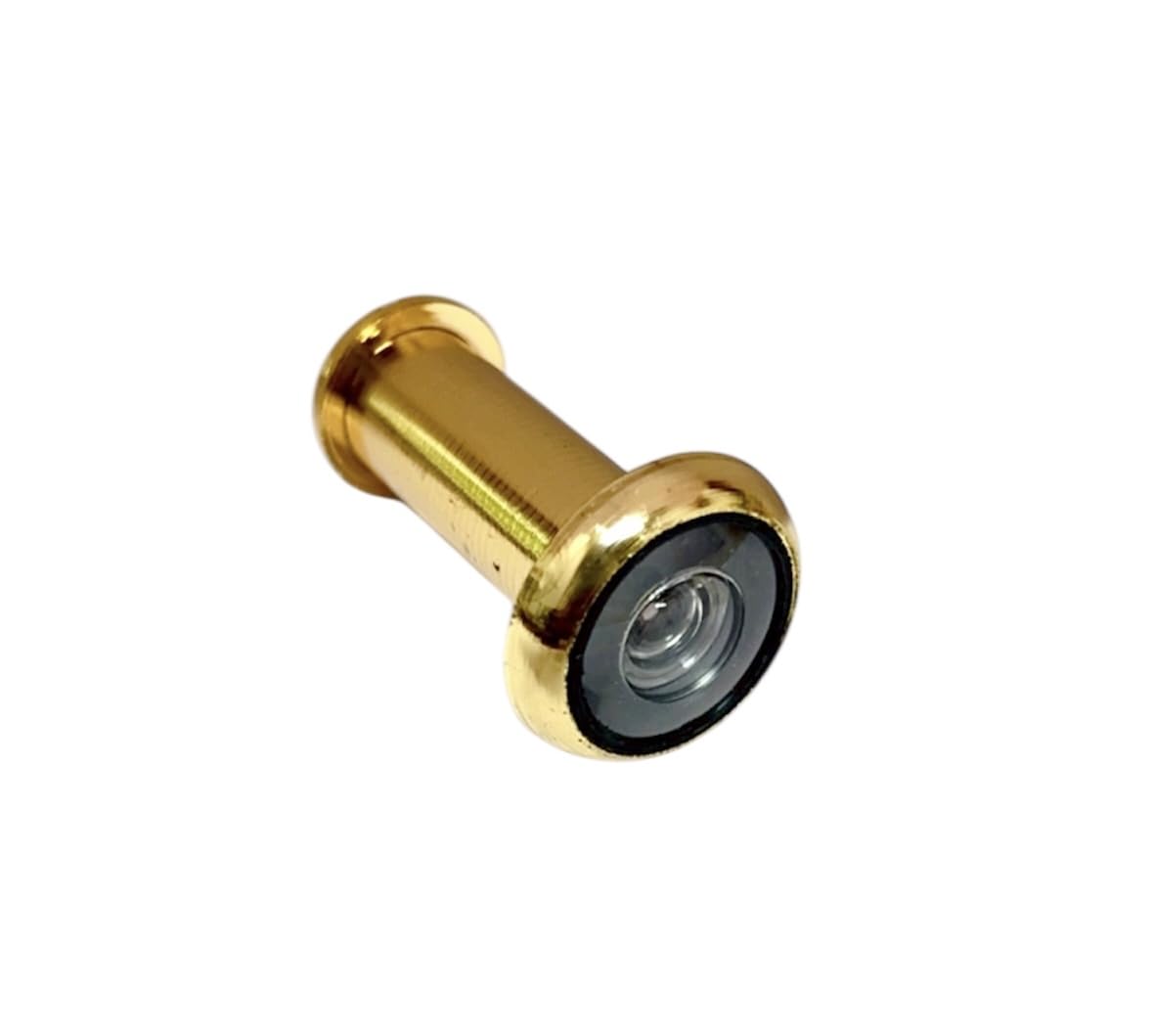 BRASK Aluminium Alloy Door Eye Viewer | 180° Wide Angle Magic Eye Peephole | Durable Door Viewer for 35–50 mm Door Thickness (Pack of 1) (Gold)