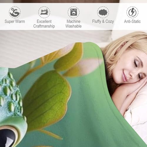 Couverture grenouille douillette, le plaid cadeau idéal pour petits et grands - 4