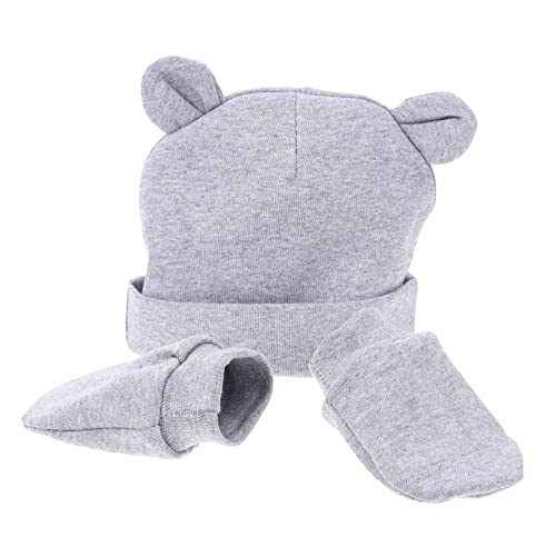 GALPADA 1Set Newborn Hat and Scratch Mittens Warm Beanie and Gloves for Cold Weather Winter Accessories for Boys and Kit
