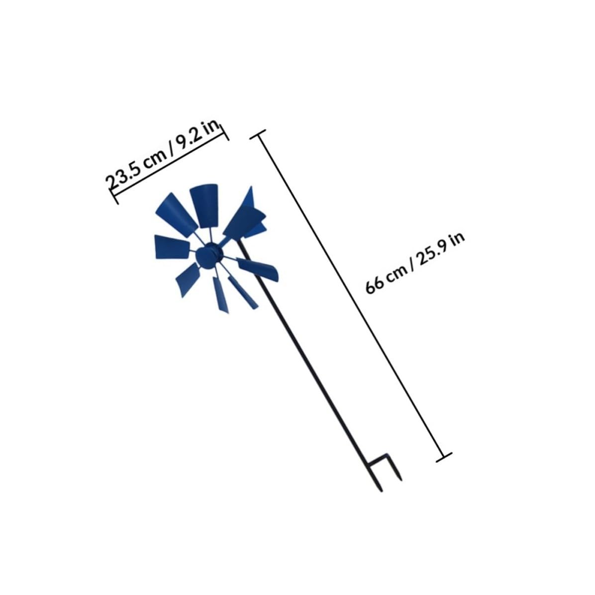FRCOLOR Molino de Viento Giratorio de Hierro 3 Piezas para Jardín Exterior | Uso en Hogar y Parque, Diseño Delicado y Apariencia Única, Fácil de Usar y Seguro