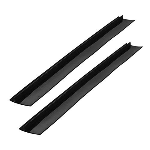 WorldCare® And 2 Pieces/Lot Silicone Stove Counter Gap Cover Flexible Silicone Gap Covers Seal The Gap Clear