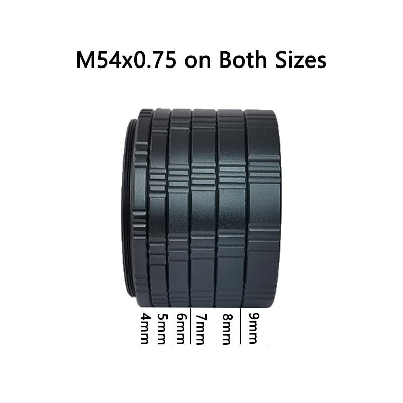 Anillo en T extensible M54 de metal para fotografía con telescopio astronómico 2