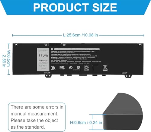 Image of F62G0 Battery for Dell Inspiron 13 7000 7373 i7373 7386 2-in-1 7370 7380 5370 13-7373-0842 Series P83G P87G P91G P83G001 P83G002 P87G001 Vostro 13 5370 39DY5 039DY5 0F62G0 RPJC3 F62GO 11.4V (F62G0)
