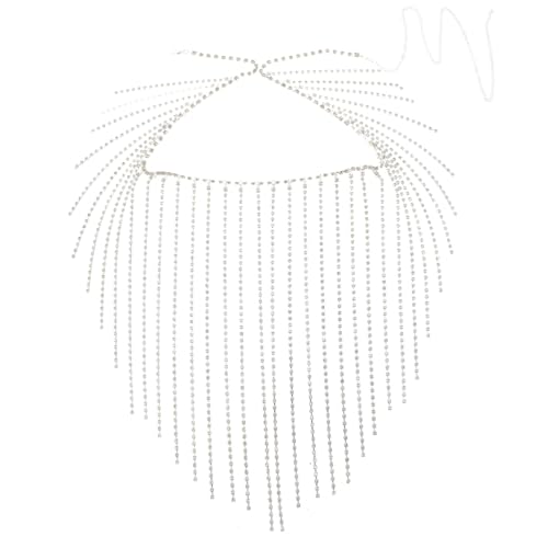 Cinturón de cuerpo de borlas soluciona vestidos sosos cadena de cintura brillante