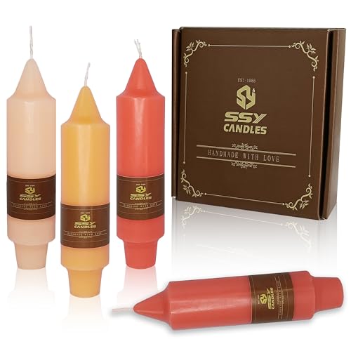 Bougies coniques oranges de 12,7 cm pour décoration intérieure et cadeaux festifs de mariage