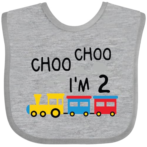 inktastic CHOO CHOO I'm 2 Train Baby Bib - Main Image