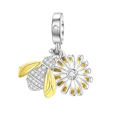 Bee daisy charms
