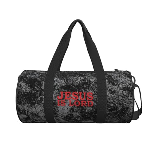 Jesus is My Lord Convertible Garment Bag with Shoulder Strap, Carry on Garment Duffel Bag for Men Women - Rolling Foldable for Travel Luggage Bags (Black)2