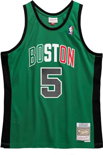 Mitchell & Ness - Boston Celtics Mens NBA Swingman 07 Kevin Garnett Jersey Color Kelly Green Size: Large