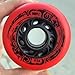 JCXYL EV 8 Pack Inline Skate Wheels 92A Outdoor Indoor Roller Hockey Skates Replacement Wheels 72mm 76mm 80mm Dia,Red,76mm