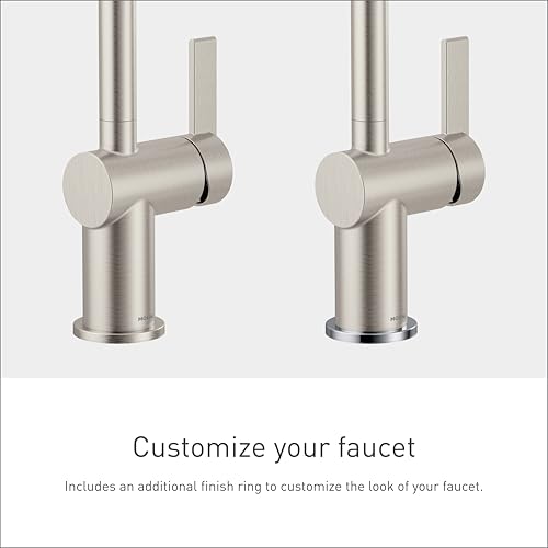 Moen 7622SRS CIA Pulldown Kitchen Faucet with Power Boost with Optional Chrome Accents, Spot Resist Stainless by Moen - Image 5