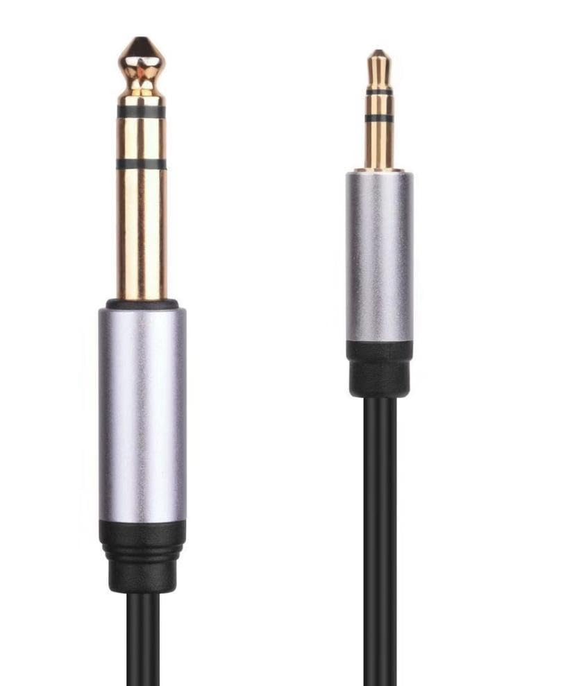 WiredCom® [ 1 Pieces 3.5mm To 6.35mm Jack Audio Adapter Gold Plated 6.5 Jack To 3.5 Jack Aux Cable for Mixer Headset Guitar Amplifier Speakers (1.8 Meter) (B0CXTMHT56) Amazon Price History, Amazon Price Tracker