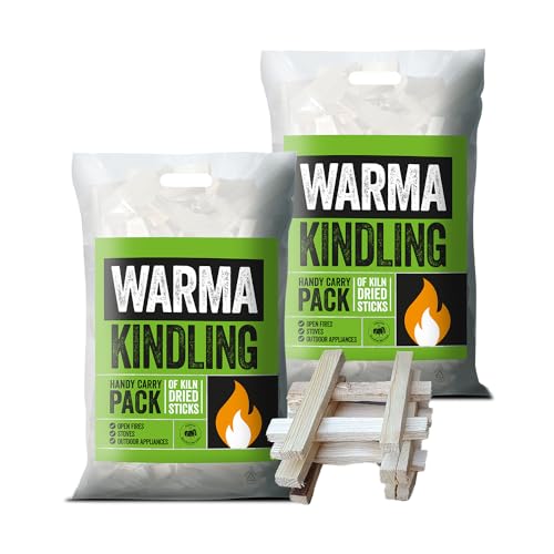 2 x Carry Bags Warma Premium Kindling Tinder Dry Wood Burning