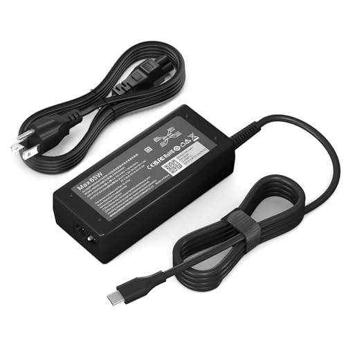YZAESHAY Replacement 65W USB C Laptop Charger Compatible with HP Chromebook and All 65W USB Type C Power Adapter