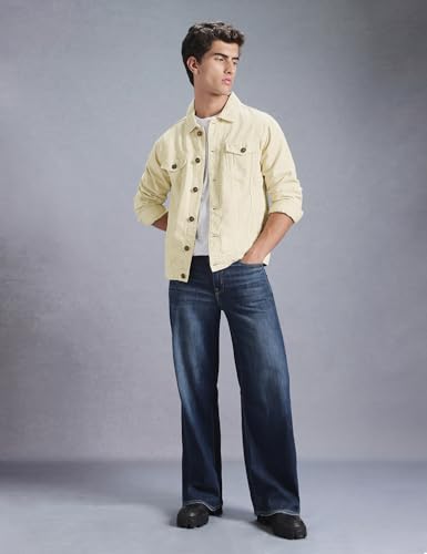 Image of INKD Men's Overdyed Cotton Denim Jacket - 100% Cotton | Double Flat Pocket | Regular Fit | Full Sleeve