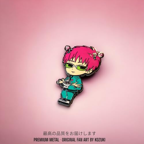 Image of Saiki K Enamel Pin - Figure Pin, Manga Merch, Gifts