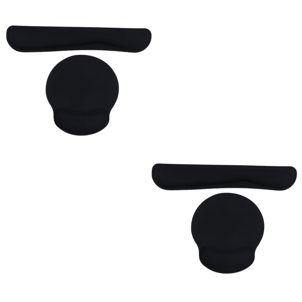 2sets Ergonomici Per Tastiera e Mouse Poggiapolsi Memory Foam Per Antiscivolo Comfort Ottimale Per