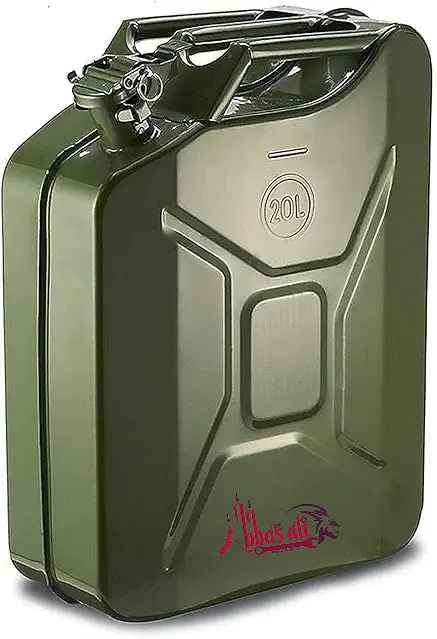 ABBASALI Gasoline Metal Jerry Can for Petrol/Diesel/Water (20 L)