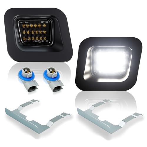 Feux de plaque LED étanches à clip D-Lumina pour Dodge Ram 2500 avec lentille fumée