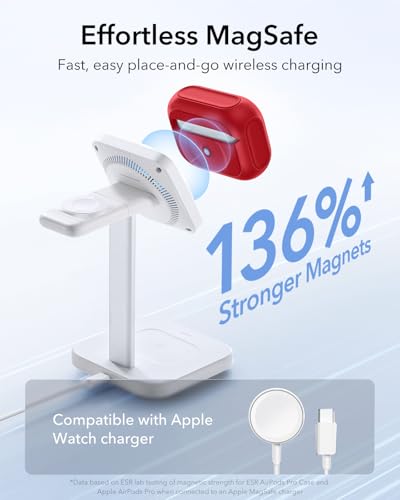 Image of ESR for AirPods Pro 2 Case, Compatible with MagSafe, Dark Red