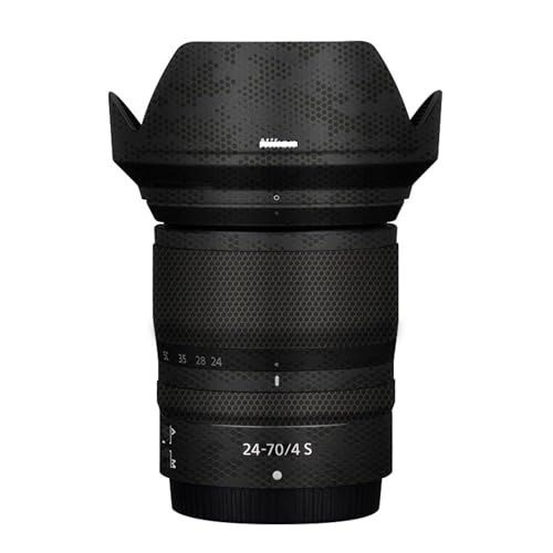 Mebont �J�����A�N�Z�T���[ Nikon Z 24-70mm f/4 S�Ή� �����Y�ɓK������ی쑕���X�e�b�J�[�ŁA�ώC�����A�ϖ��Ր�������������Y�X�L���ی�t�B�����A����(Mamba Black)