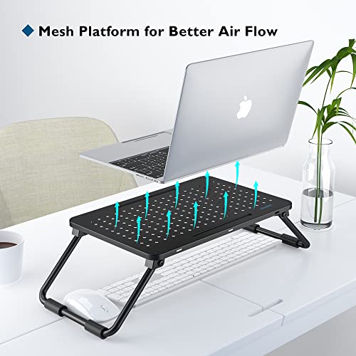 BONTEC Monitor Stand Riser, 120mm-High Laptop stand for Desk, Computer ...