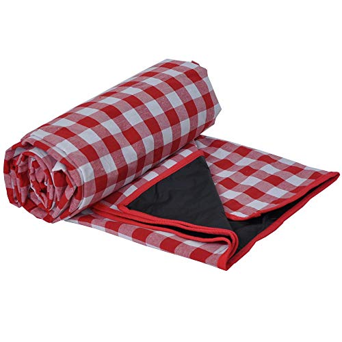 Nappe pique nique rectangulaire coton imperméable table de jardin grand format - 7