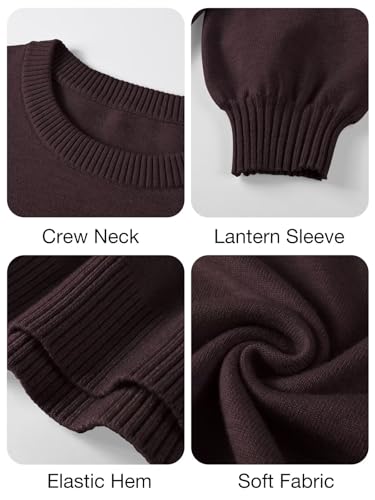 Image of BELAROI Plus Size Sweaters for Women Long Sleeve Shirts Loose Casual Oversized Tunic Sweater Fall Outfits Curved Hem M-5X