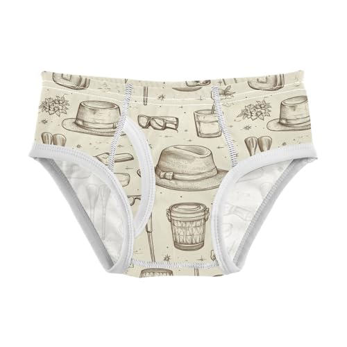 Yuiboo Toddler Training Underwear Boys Pure Cotton Breathable Underwear for Baby Boys A Father's Day in Sizes 2T