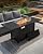 Hipicute 55" Outdoor Propane Fire Pit Table, 48,000 Btu Lp Gas Rectangular Fire Table with Ignition Systems and Lid,Outdoor Firetable with Glass Rocks for Patio Deck Garden Backyard