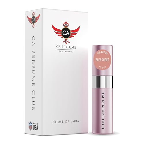 CA Perfume Impression of Pleasures for Women Floral Scent Long Lasting Perfumes for Women Eau De Parfum Travel Size Refillable Atomizer Spray 0.27 Fl Oz 8ml