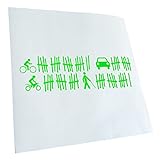 Kiwi Star – Adhesivo para el coche, color verde neón, 30 x 9 cm, lista de víctimas, para coche, ordenador portátil, bicicleta, camión, motocicleta, multicolor JDM Decal Racing