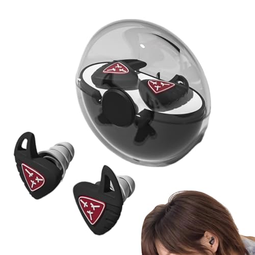Rrlihjgu Tapones para los oídos para dormir con cancelación de ruido, reutilizables, impermeables, tapones de silicona para dormir, para estudio, conciertos, ronquidos, motocicletas, aviones, vuelos