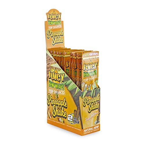 Juicy Jays - Terpene Infused Hemp Wraps - 2 Wraps Per Pack - 25 Pack Count Retail Display Box - (Pineapple Shake) - Image 3