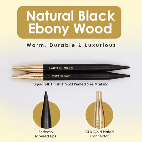 Image of Lantern Moon Glory Interchangeable Needle Set 5 inch (13 cm) | 8 US Sizes (2.5 to 11)