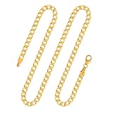 EDELIND Catenina Uomo Oro giallo 8 k (333) Grumetta larga, largh. 3.9 mm, con Chiusura a moschettone con passante, marchio di garanzia made in Germany, 85 cm lung.,13.1 g. Peso