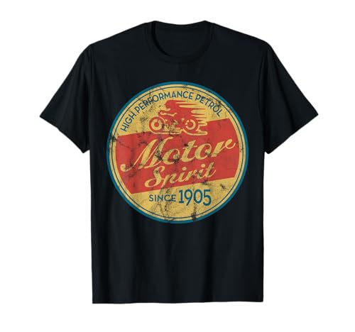 Vintage Motorcycle T-shirt(distressed shirts women & men) T-Shirt