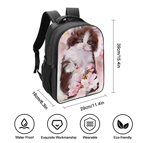 Sac d'école chat soulageant le dos des enfants - Cartable 3D confortable - 2