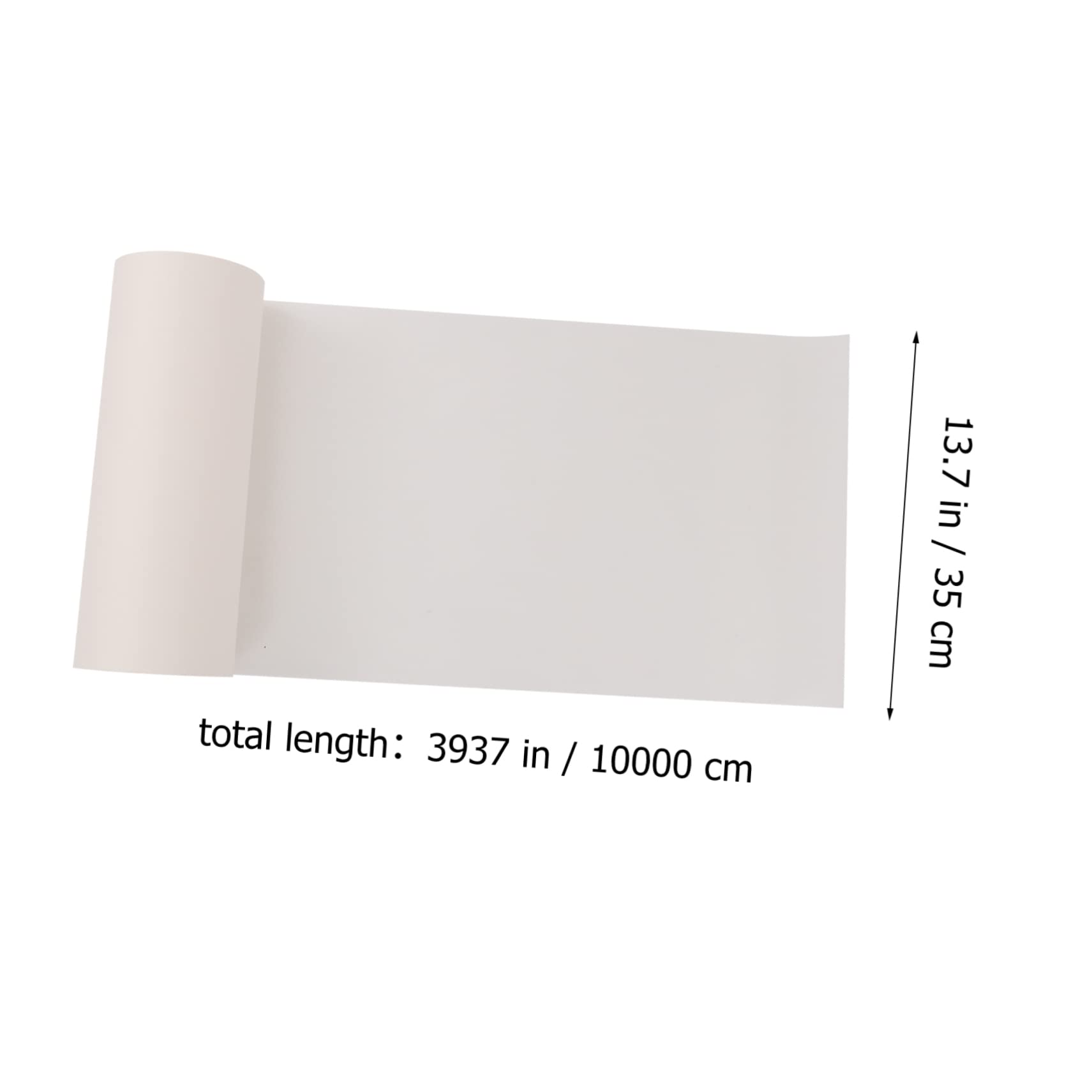 TEHAUX Papier de Riz Xuan Épais Blanc, Rouleau pour Calligraphie Chinoise et Peinture, Respirabilité, Adapté à L’encre, 100m