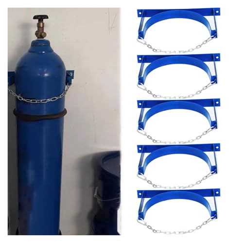 Support pour bouteilles de gaz propane et oxygène avec chaîne de sécurité | Lot de 5
