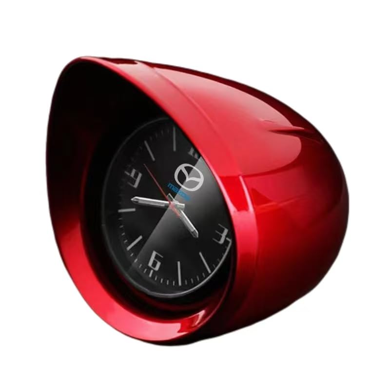 EPJDNADF Reloj de Coche para Mazda Atenza Axela EZ-6 60,Reloj para Tablero de Coche Impermeable Alta Precisión Fácil de Instalar,Red