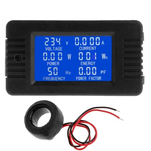 Tester di potenza multifunzionale 6 in 1 Misuratore di energia digitale Corrente KWh Watt Meter 100A/10A Facile da leggere