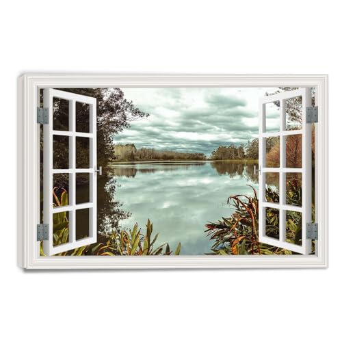 Toile Paysage Marin une invitation au voyage immobile avec ce trompe-l'œil unique 50x75